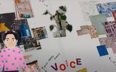 Close up image of the Bairns Hoose mood board